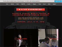 Tablet Screenshot of neurosurgery-courses.com